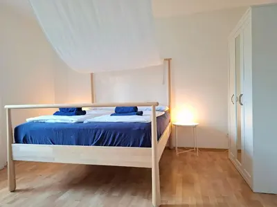 Ein Bett oder Betten in einem Zimmer der Unterkunft Sonnenberg Wohnung im Haus Frey 2 BR, Küche, Bad, Parken