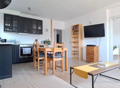 Küche/Küchenzeile in der Unterkunft Sonnenberg Wohnung im Haus Frey 2 BR, Küche, Bad, Parken