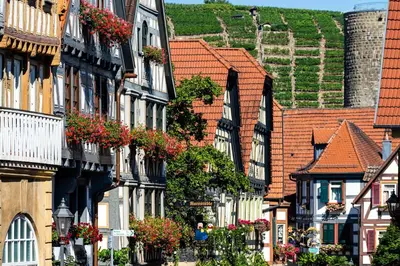 Das Gebäude in dem sich das Privatzimmer befindet