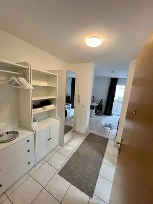Ein Bett oder Betten in einem Zimmer der Unterkunft Unterkunft an der Schwannerwarte