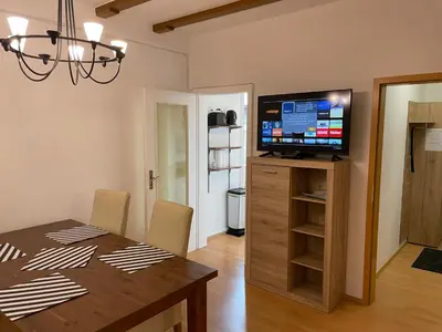 TV/Unterhaltungsangebot in der Unterkunft C&D Altstadtblick Monteurwohnung