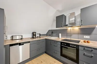 Küche/Küchenzeile in der Unterkunft Sali Homes - Neckarwestheim - Basic Home