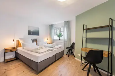 Ein Bett oder Betten in einem Zimmer der Unterkunft Sali Homes - Neckarwestheim - Basic Home