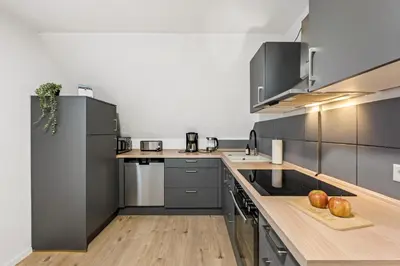 Küche/Küchenzeile in der Unterkunft Sali Homes - Neckarwestheim - Basic Home