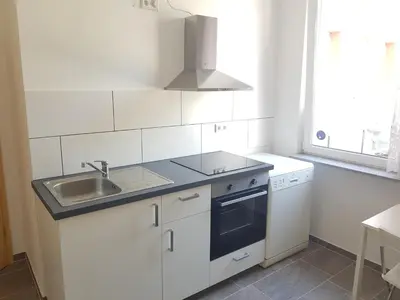Küche/Küchenzeile in der Unterkunft Bockstalstr 59a 10b
