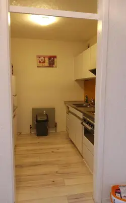 Küche/Küchenzeile in der Unterkunft Monteurwohnung 14 Hoffmann