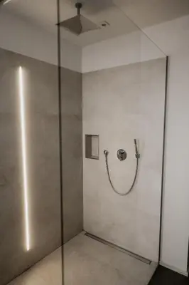 Ein Badezimmer in der Unterkunft Goldstadt-Loft
