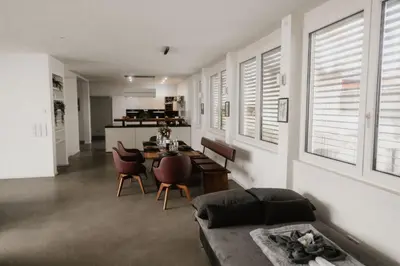 Küche/Küchenzeile in der Unterkunft Goldstadt-Loft