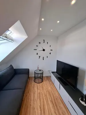 Ein Sitzbereich in der Unterkunft Moderne DG-Wohnung mit Flair in guter Lage