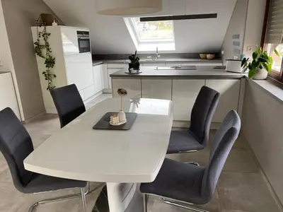 Küche/Küchenzeile in der Unterkunft Ferienwohnung Durschang