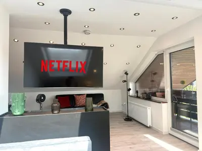 TV/Unterhaltungsangebot in der Unterkunft Barockstadtapartment Rastatt
