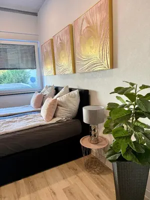 Ein Sitzbereich in der Unterkunft NEU Goldstadt Luxe Studio- City Apartment Schlössle