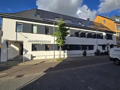 Das Gebäude in dem sich die Ferienwohnung befindet