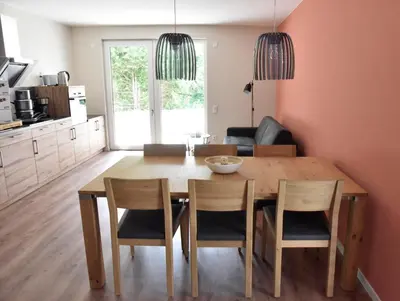 Küche/Küchenzeile in der Unterkunft Sonnenscheinhaus Wohnung 2