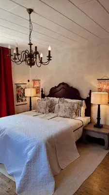 Ein Bett oder Betten in einem Zimmer der Unterkunft La!Maison am Rhein