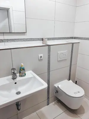 Ein Badezimmer in der Unterkunft Neuhofen Stay