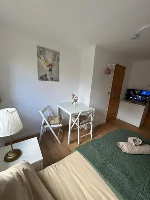 Ein Bett oder Betten in einem Zimmer der Unterkunft Haus Schömberg