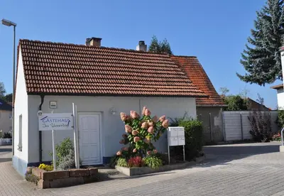 Das Gebäude in dem sich die Pension befindet
