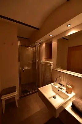 Ein Badezimmer in der Unterkunft Herberge Rheinhessen