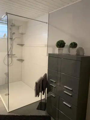 Ein Badezimmer in der Unterkunft Ferienwohnung Meyerhöfer