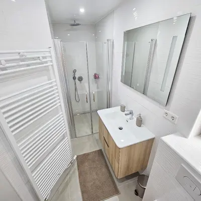 Ein Badezimmer in der Unterkunft Ferienwohnung Popp Langen