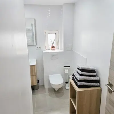 Ein Badezimmer in der Unterkunft Ferienwohnung Popp Langen