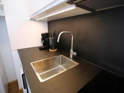 Küche/Küchenzeile in der Unterkunft Apartment Rundum glücklich - Karlsruhe City