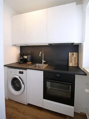 Küche/Küchenzeile in der Unterkunft Apartment Rundum glücklich - Karlsruhe City