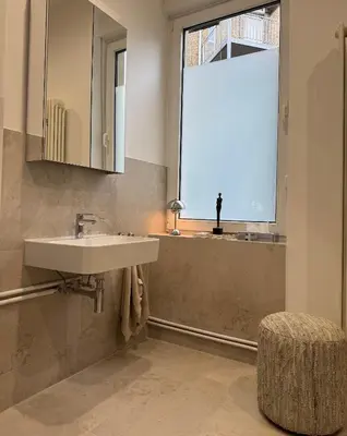 Ein Badezimmer in der Unterkunft Grand Apartment Worms - Stilvolles Wohnen im Zentrum