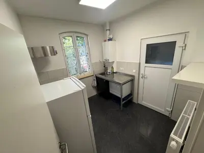 Küche/Küchenzeile in der Unterkunft Monteurwohnung Lambsheim