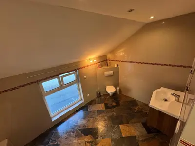 Ein Badezimmer in der Unterkunft Monteurwohnung Lambsheim
