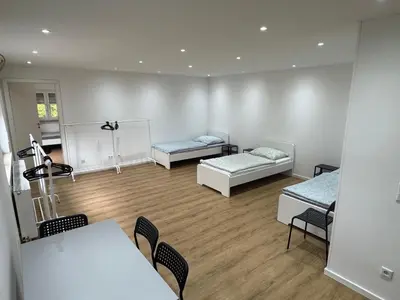 Ein Bett oder Betten in einem Zimmer der Unterkunft Monteurwohnung Viernheim