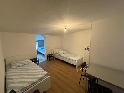Ein Bett oder Betten in einem Zimmer der Unterkunft Monteurwohnung Viernheim