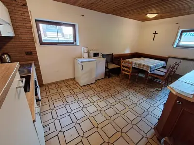 Küche/Küchenzeile in der Unterkunft Haus mit zwei Ferienwohnungen