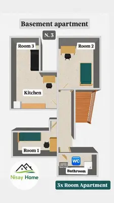 Grundriss der Unterkunft Nisay Home - 3 Room Apartment - N3