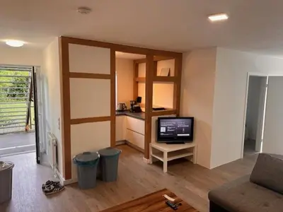 TV/Unterhaltungsangebot in der Unterkunft 3 Schlafzimmer Wohnung für 6 Personen in Wörrstadt inkl Terrasse & Garten