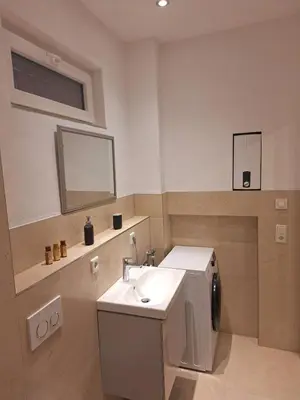 Ein Badezimmer in der Unterkunft Monteurstudio am Wasserturm