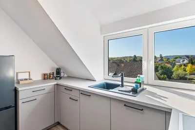Küche/Küchenzeile in der Unterkunft WHONAP - Stadhûs I Küche I Zentral I A81 I Business