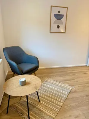 Ein Sitzbereich in der Unterkunft Lupi Grey - stylish und luxury Apartment