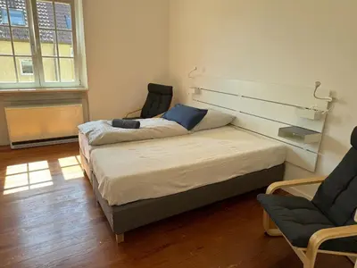 Ein Bett oder Betten in einem Zimmer der Unterkunft Apt4 - Ferienwohnung Brötzingen 3 OG