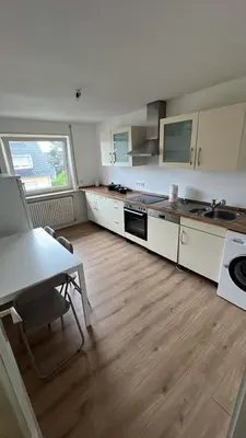 Küche/Küchenzeile in der Unterkunft Monteurwohnung und Ferienwohnung Mannheim
