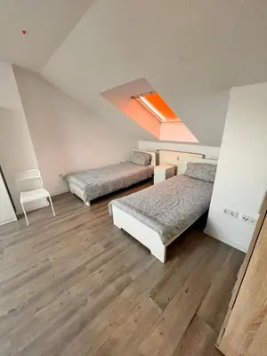 Ein Bett oder Betten in einem Zimmer der Unterkunft Monteurapartment und Ferienapartment Mannheim