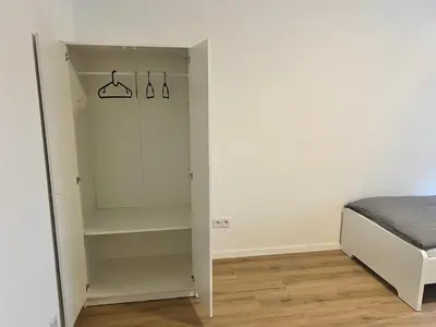 Ein Bett oder Betten in einem Zimmer der Unterkunft Monteur- und Ferienapartment Mannheim