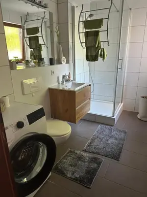 Ein Badezimmer in der Unterkunft Ferienwohnung Obersulm