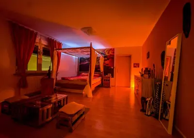TV/Unterhaltungsangebot in der Unterkunft Savanna Loft