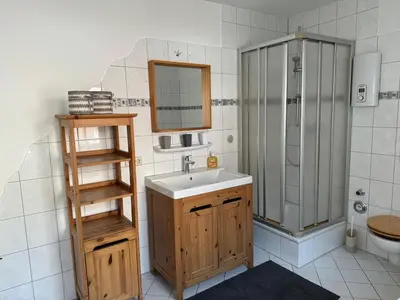 Ein Badezimmer in der Unterkunft Apt7 - Ferienwohnung Brötzingen
