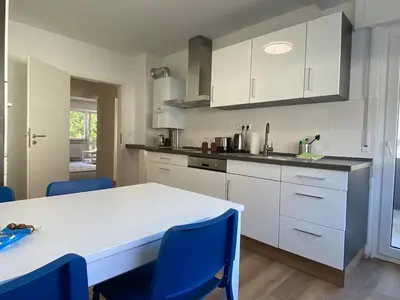 Küche/Küchenzeile in der Unterkunft 3-Zimmer Apartment mit Balkon