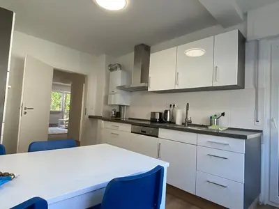 Küche/Küchenzeile in der Unterkunft 3-Zimmer Apartment mit Balkon