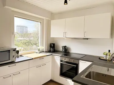 Küche/Küchenzeile in der Unterkunft City Rooms Heppenheim