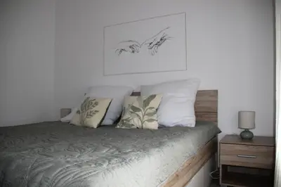 Ein Bett oder Betten in einem Zimmer der Unterkunft Auszeit